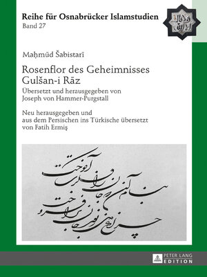 cover image of Rosenflor des Geheimnisses Gulšan-i Rz
